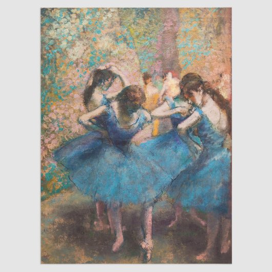 Edgar Degas - Dancers in blauw Tissuepapier