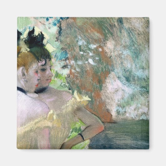 Edgar Degas | Dancers in de Wings Magneet (Voorkant)