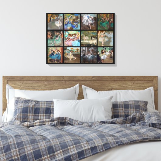 Edgar Degas - Dancers Masterpart Selection Canvas Afdruk (Insitu (Slaapkamer))