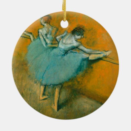 Edgar Degas Dancers op het verfkunstwerk van de Ba Keramisch Ornament (Achterkant)