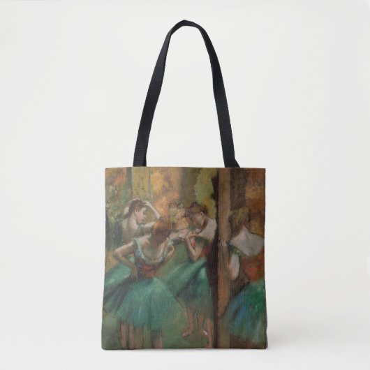 Edgar Degas Dancers Pink en Green Draagtas (Voorkant)
