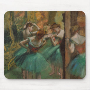 Edgar Degas Dancers Pink en Green Muismat