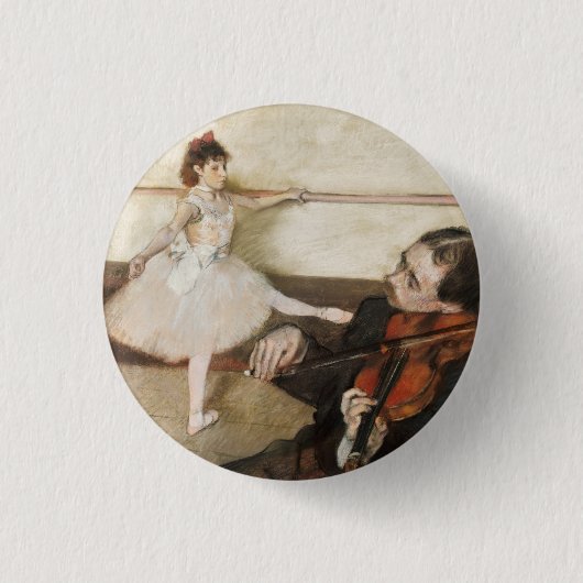 Edgar Degas. Dans les. impressionisme Ronde Button 3,2 Cm (Voorkant)