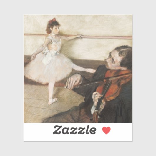 Edgar Degas. Dans les.  impressionisme Sticker (Vel)