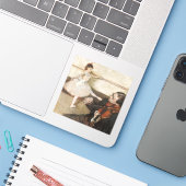 Edgar Degas. Dans les.  impressionisme Sticker (Laptop met iPhone)