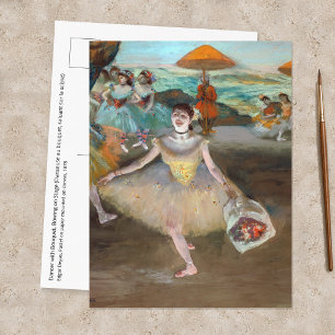 Edgar Degas - Danser met Boeket, Buigend op het Po Briefkaart