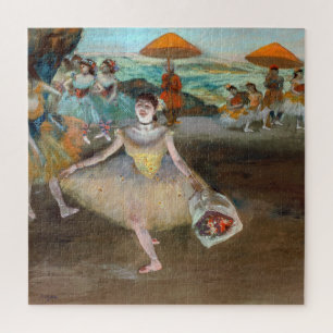 Edgar Degas - Danser met boeket, buigend op het po Legpuzzel