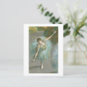 Edgar Degas | Danseres in het groen | Nieuw adres Aankondigingskaart (Staand voorkant)
