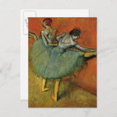 Edgar Degas | Dansers aan de bar | Nieuw adres Aankondigingskaart (Voorkant / Achterkant)