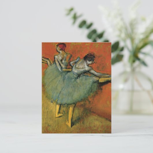Edgar Degas | Dansers aan de bar | Nieuw adres Aankondigingskaart (Staand voorkant)
