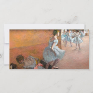 Edgar Degas - Dansers die een trap beklimmen Bedankkaart