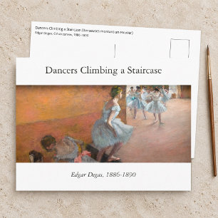 Edgar Degas - Dansers die een trap beklimmen Briefkaart