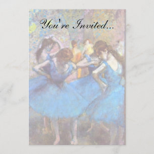 Edgar Degas - dansers in blauw - balletdanslang Kaart
