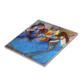 Edgar Degas - dansers in blauw - balletdanslang Tegeltje (Zijkant)