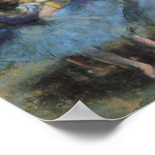 Edgar Degas - dansers in blauw Poster (Hoek)