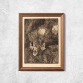 Edgar Degas dansers in de ketchkunst van Wings Poster