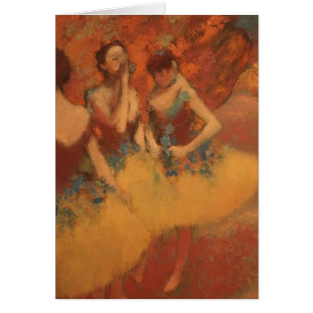 Edgar Degas | dansers in gele rokken (Voorkant)