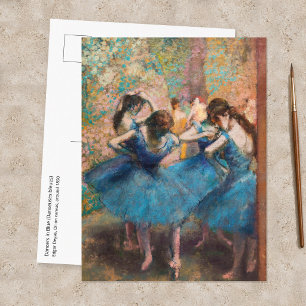 Edgar Degas - Dansers in het blauw Briefkaart