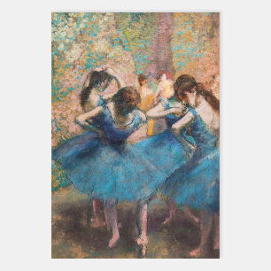 Edgar Degas - Dansers in het blauw Inpakpapier Vel