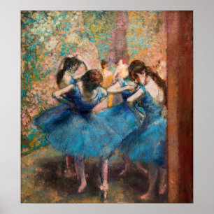 Edgar Degas - Dansers in het blauw Poster