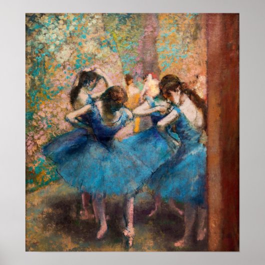 Edgar Degas - Dansers in het blauw Poster (Voorkant)