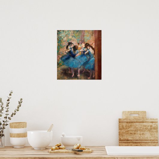 Edgar Degas - Dansers in het blauw Poster (Keuken)