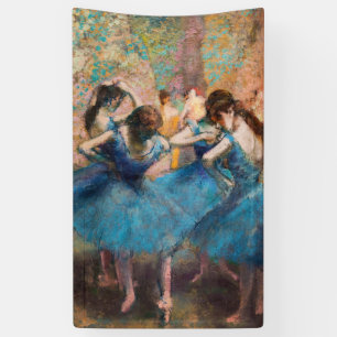 Edgar Degas - Dansers in het blauw Spandoek