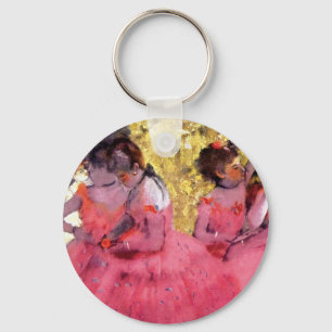 Edgar Degas - Dansers in Roze - Ballet Dansliefheb Sleutelhanger