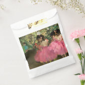 Edgar Degas - dansers in roze Bedankzakje (Gezegeld)