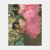 Edgar Degas - Dansers in roze Fleece Deken (Voorkant)