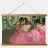 Edgar Degas - dansers in roze Hangend Wandkleed (Voorkant)