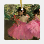 Edgar Degas - dansers in roze Keramisch Ornament (Voorkant)