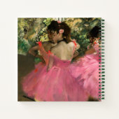 Edgar Degas - dansers in roze Notitieboek (Achterkant)