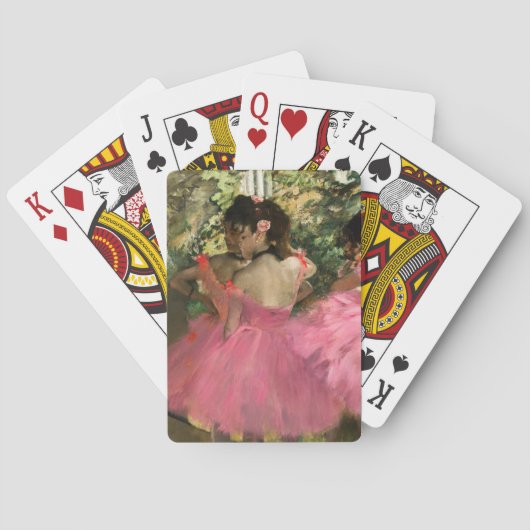 Edgar Degas - dansers in roze Pokerkaarten (Achterkant)