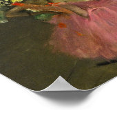 Edgar Degas - dansers in roze Poster (Hoek)