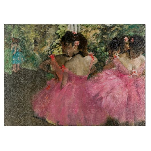 Edgar Degas - dansers in roze Snijplank (Voorkant)