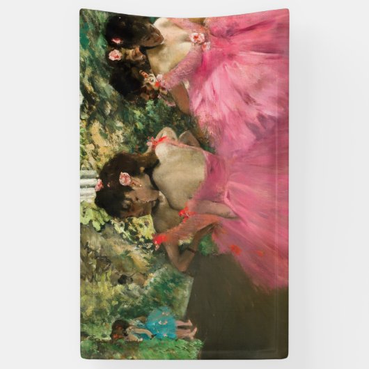 Edgar Degas - dansers in roze Spandoek (Verticaal)