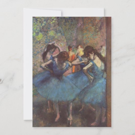Edgar Degas - Danseuses bleues Kaart (Voorkant)