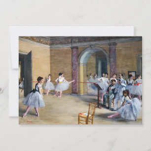 Edgar Degas - Dansfoyer, Opera rue Le Peletier Bedankkaart