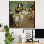 EDGAR DEGAS - dansklasse 1874 Poster (Thuiskantoor)