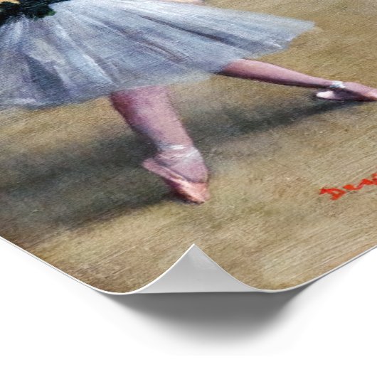 Edgar Degas - Danszaal, Opera rue Le Peletier Poster (Hoek)