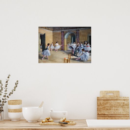 Edgar Degas - Danszaal, Opera rue Le Peletier Poster (Keuken)