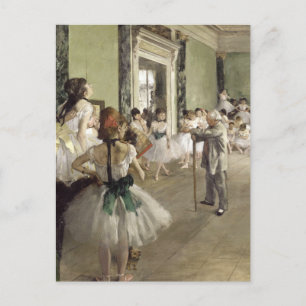 Edgar Degas De baletklasse Briefkaart