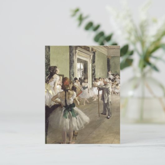 Edgar Degas | De balletklasse | Nieuw adres Aankondigingskaart (Staand voorkant)