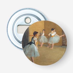 Edgar Degas De Dansfoyer bij de Opera Button Flesopener