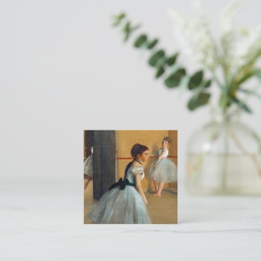 Edgar Degas De Dansfoyer bij de Opera Informatiekaartje (Staand voorkant)