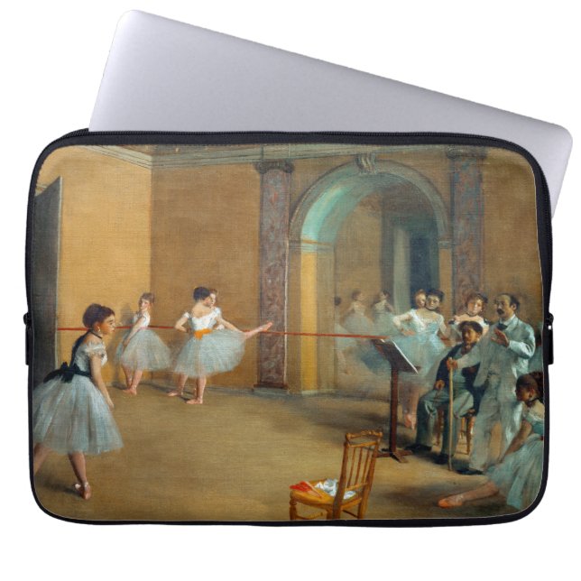 Edgar Degas De Dansfoyer bij de Opera Laptop Sleeve (Voorkant)