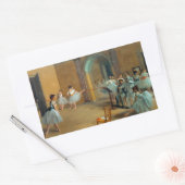 Edgar Degas De Dansfoyer bij de Opera Rechthoekige Sticker (Envelop)