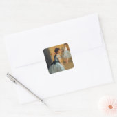 Edgar Degas De Dansfoyer bij de Opera Vierkante Sticker (Envelop)