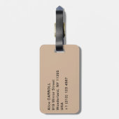 Edgar Degas - De dansklasse Bagagelabel (Achterkant verticaal)